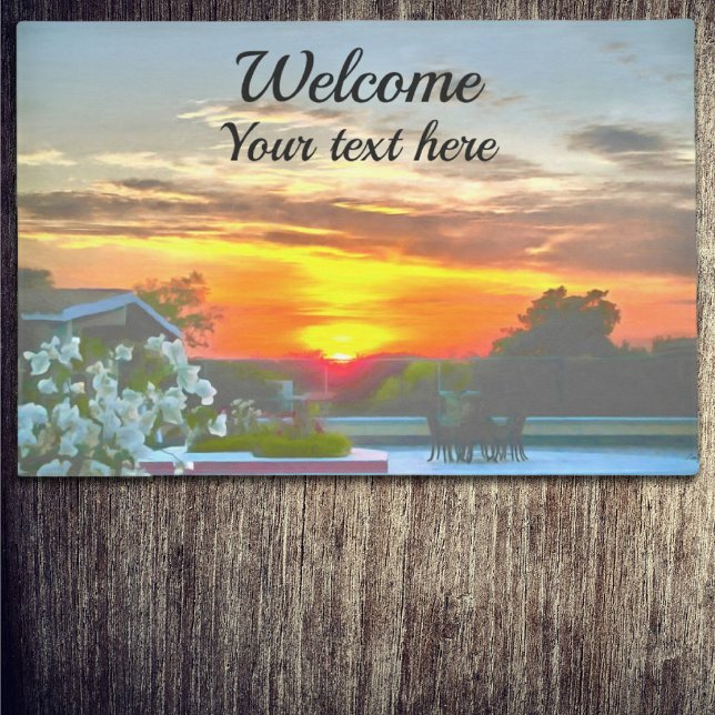 Rooftop Sunset Welcome 2295 Doormat (Creator Uploaded)