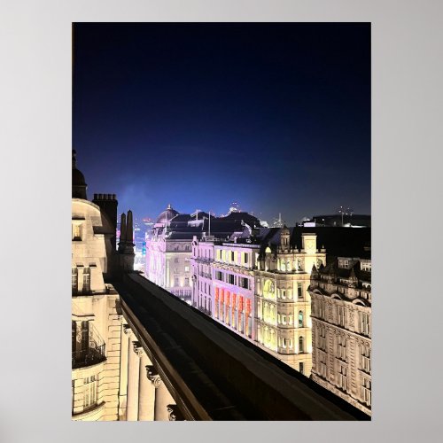 Rooftop view in London Poster