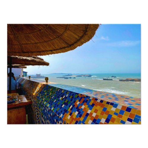 Rooftop View under the Palapa _ Essaouira Morocco Photo Print