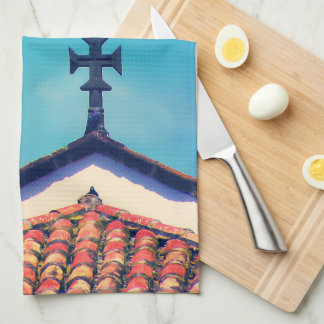 Rooftop Visitors : Funchal, Madeira (Portugal) Kitchen Towel
