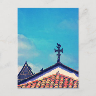 Rooftop Visitors : Funchal, Madeira (Portugal) Postcard