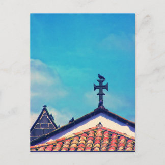Rooftop Visitors : Funchal, Madeira (Portugal) Postcard
