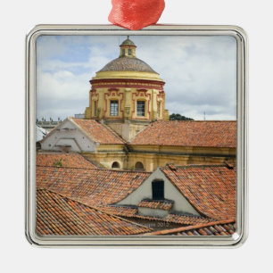 Rooftops in Bogota Metal Ornament