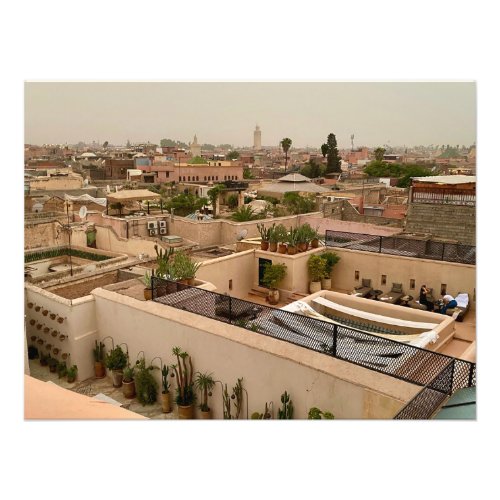 Rooftops in Marrakech Morocco Photo Print