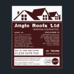 Rooftops, Roofer, Roofing Contractor Advertising Flyer<br><div class="desc">Rooftops,  Roofer,  Roofing Contractor Advertising Flyers By The Business Card Store.</div>
