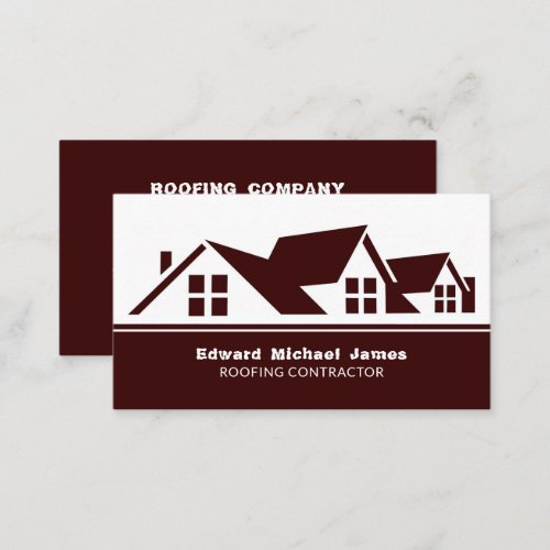 Rooftops Roofer Roofing Contractor Business Card