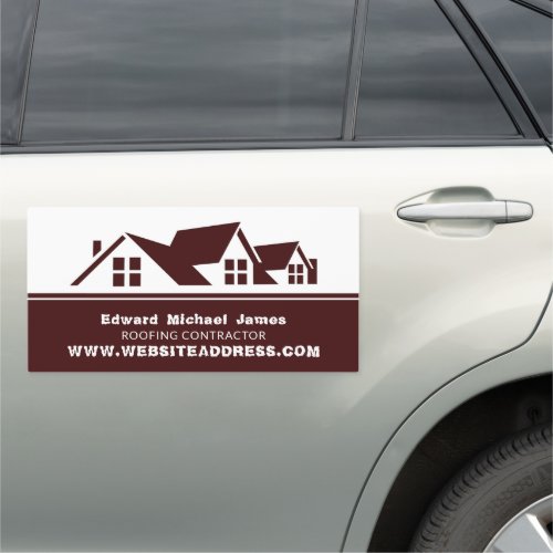 Rooftops Roofer Roofing Contractor Car Magnet