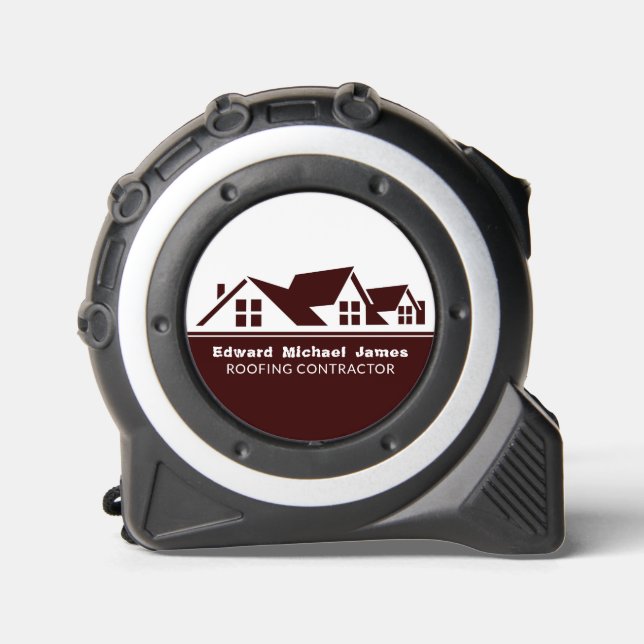 Rooftops, Roofer, Roofing Contractor Tape Measure (Front)