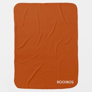 Rooibos red brown color name baby blanket