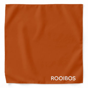 Rooibos red brown color name bandana