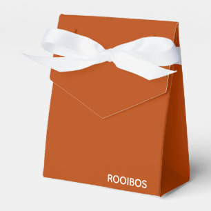 Rooibos red brown color name favor boxes