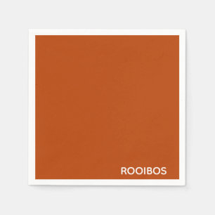 Rooibos red brown color name napkins