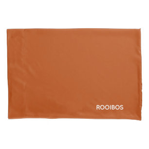 Rooibos red brown color name pillow case