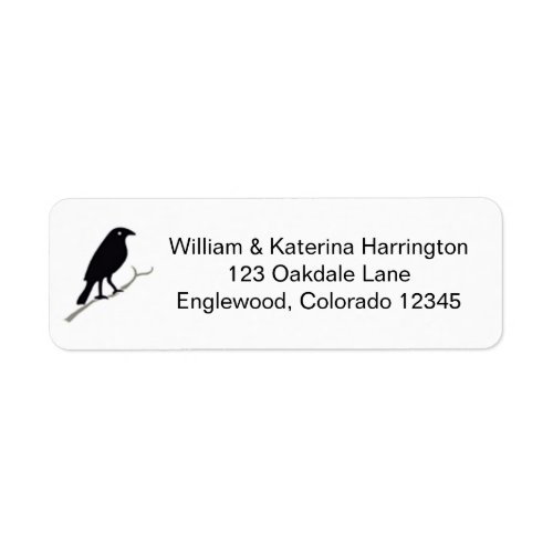 Rook and Holly Custom Return Adress Labels