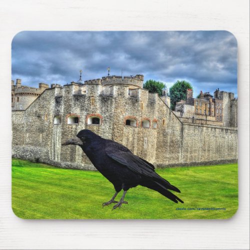 Rook and the Tower of London England Mouse Pad