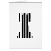 ROOK CHESS PIECE BAR CODE Game Barcode Pattern Cards (Front)