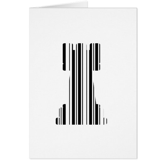 ROOK CHESS PIECE BAR CODE Game Barcode Pattern Cards (Front)
