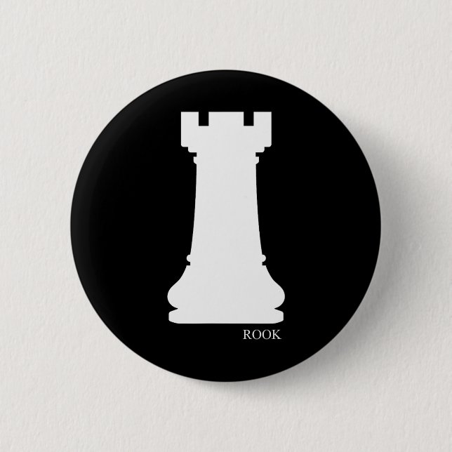 Rook Chess Piece Group Costume Chess Club Chess Bo Button (Front)