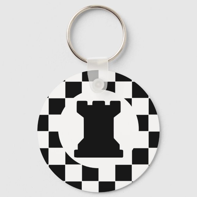 Rook Chess Piece - Keychain - Chess Party Favors (Front)