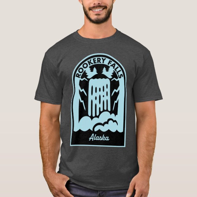 Rookery Falls Alaska T-Shirt (Front)