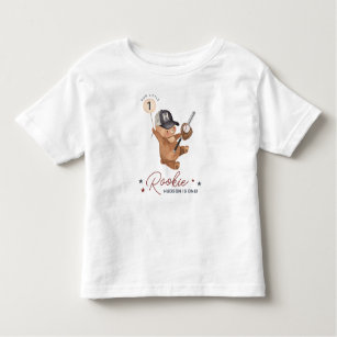 Rookie 1st Birthday Bear Toddler T-shirt