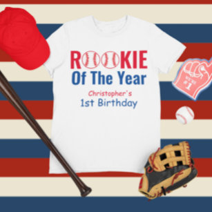 Rookie of the Year Baseball Birthday Family Shirt