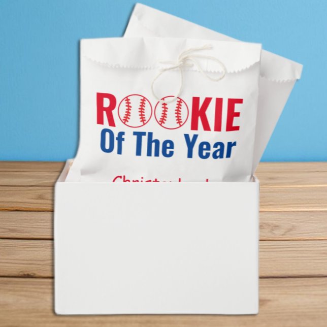 Rookie Baseball 1st Birthday Favor Bag (Creator Uploaded)
