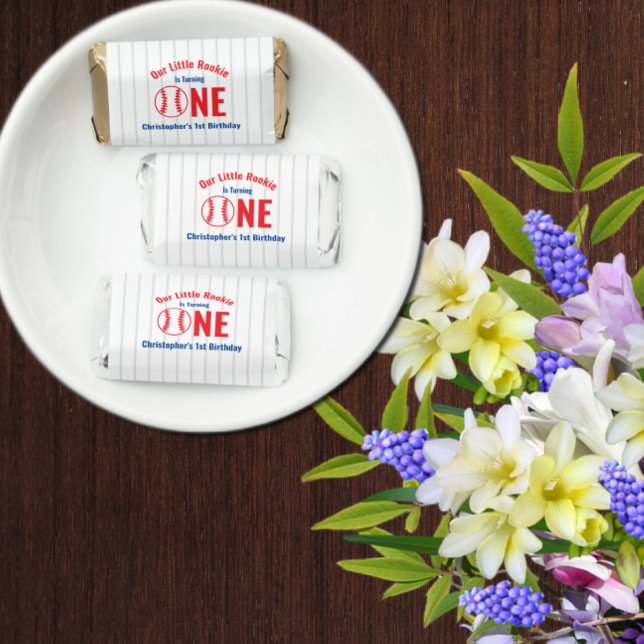 Rookie Baseball 1st Birthday Hershey's Miniatures (Creator Uploaded)