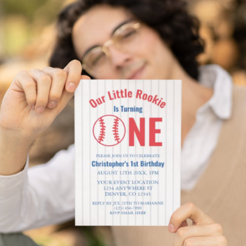 Rookie Baseball 1st Birthday