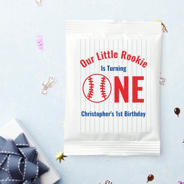 Rookie Baseball 1st Birthday Lemonade Drink Mix (Packets)