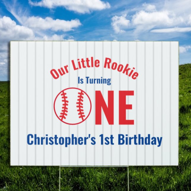 Rookie Baseball 1st Birthday Sign (Creator Uploaded)