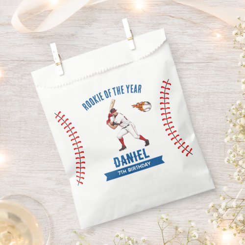 Rookie Baseball Birthday Party Favor Bag