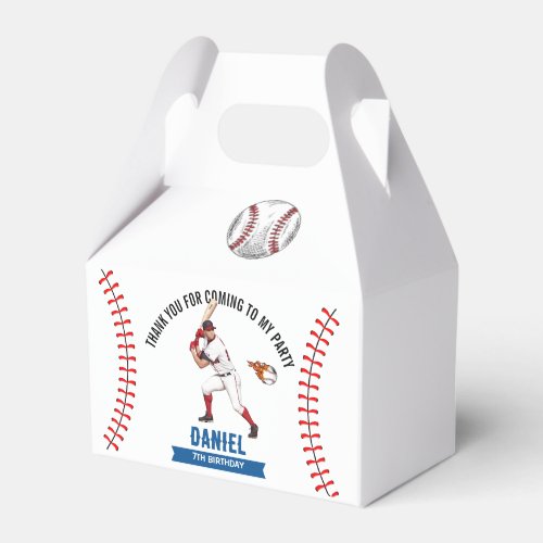 Rookie Baseball Birthday Party Favor Boxes