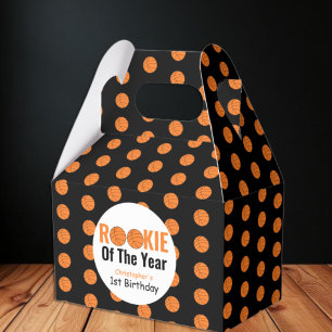 Rookie Basketball 1st Basketball Favor Boxes