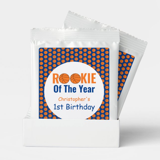 Rookie Basketball 1st Birthday Lemonade Drink Mix (Pair)