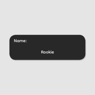 Rookie Classic Name Tag Magnetic