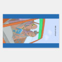 Rookie Crash Test Dummies Rectangular Sticker