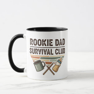 Rookie Dad Survival Club Retro Coffee Mug