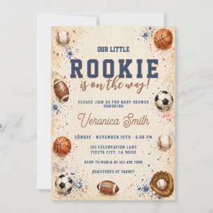 Rookie Football Baby Shower Invitation