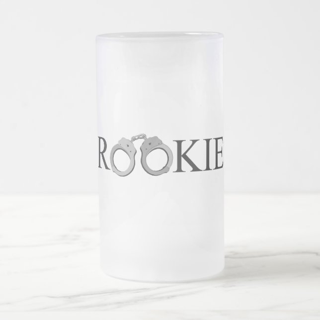 Rookie Frosted Glass Beer Mug (Center)