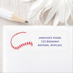 Rookie of the Year 1st Bday Baseball Return Label