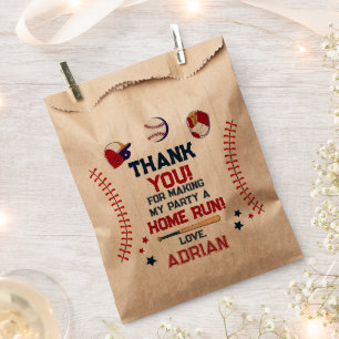Rookie of the Year 1st Birthday Baseball  Favor Bag
