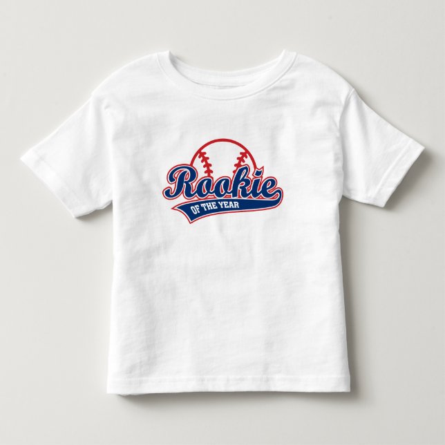 Rookie of the Year 1st birthday baseball Toddler T-shirt (Front)
