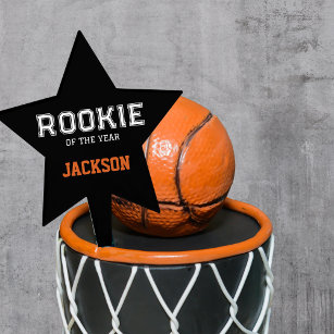 Rookie of the Year 1st Birthday Basketball Cake Topper