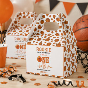 Rookie of the Year 1st Birthday Basketball Favor Boxes