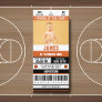 Rookie of the Year 1st Birthday Basketball Ticket Invitation