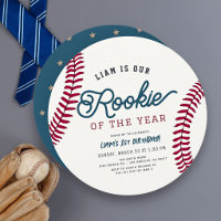 Rookie of the Year Baseball 1st Birthday Circle