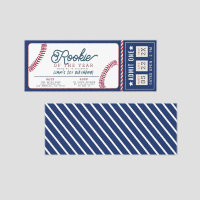 Rookie of the Year Baseball 1st Birthday Invite