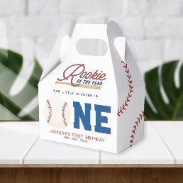 Rookie of the Year Baseball 1st Birthday Party Favor Boxes