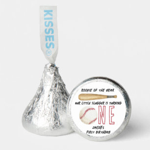 Rookie of the Year Baseball 1st Birthday Party Hershey®'s Kisses®